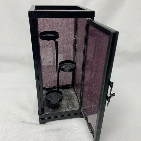 PartyLite - Purple Zen Tealight Holder (10" tall) Lantern - Picture 6 of 10